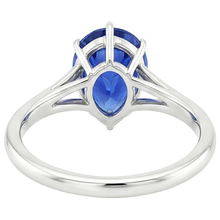 Afbeelding in Gallery-weergave laden, echte pear diamant 2.50karaat ring zijaanzicht
