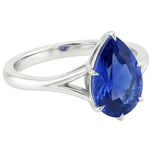 Afbeelding in Gallery-weergave laden, echte pear diamant 2.50karaat ring op wit

