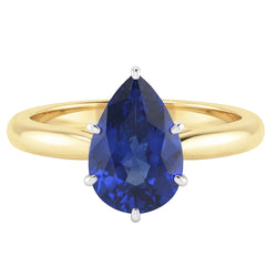 Echte Diamant Ring 3 Karaat - 14K Bicolor Goud