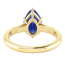 Afbeelding in Gallery-weergave laden, echte pear diamant 3karaat ring profielweergave
