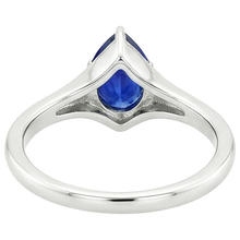 Afbeelding in Gallery-weergave laden, echte pear diamant 3.50karaat ring zijaanzicht
