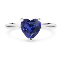 Afbeelding in Gallery-weergave laden, echte heart diamant 2.50karaat ring zijaanzicht
