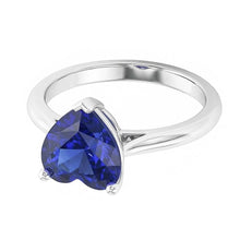 Afbeelding in Gallery-weergave laden, echte heart diamant 2.50karaat ring band detail
