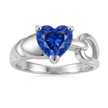 Afbeelding in Gallery-weergave laden, echte heart diamant 3karaat ring zijaanzicht

