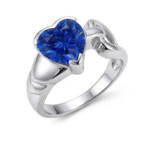 Afbeelding in Gallery-weergave laden, echte heart diamant 3karaat ring profielweergave
