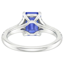 Afbeelding in Gallery-weergave laden, echte round diamant 4karaat ring bovenaanzicht
