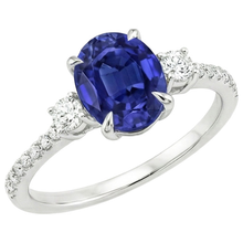 Afbeelding in Gallery-weergave laden, echte round diamant 3.50karaat ring zijaanzicht
