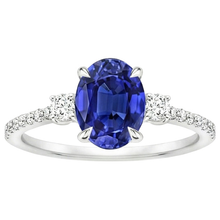 Afbeelding in Gallery-weergave laden, echte round diamant 3.50karaat ring bovenaanzicht
