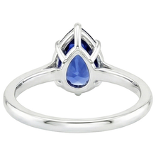 Afbeelding in Gallery-weergave laden, echte pear diamant 2.50karaat ring zijaanzicht
