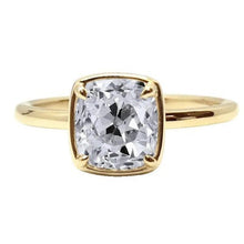 Afbeelding in Gallery-weergave laden, Solitaire Ringkussen Old Miner Echt Diamond Prong Set 2,25 karaat
