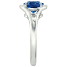 Afbeelding in Gallery-weergave laden, echte round diamant 2karaat ring profielweergave
