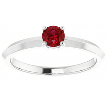 Afbeelding in Gallery-weergave laden, Solitaire Ruby Ring 1,25 Karaat 4 Prong Setting Sieraden Nieuw
