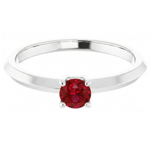 Afbeelding in Gallery-weergave laden, Solitaire Ruby Ring 1,25 Karaat 4 Prong Setting Sieraden Nieuw
