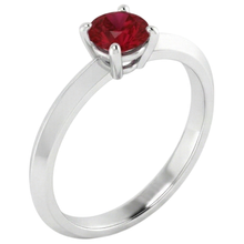 Afbeelding in Gallery-weergave laden, Solitaire Ruby Ring 1,25 Karaat 4 Prong Setting Sieraden Nieuw
