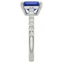 Afbeelding in Gallery-weergave laden, echte round diamant 3karaat ring op wit

