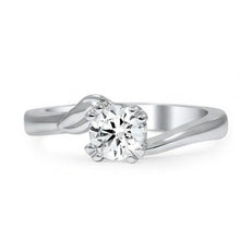 Afbeelding in Gallery-weergave laden, echte round diamant 1.50karaat ring bovenaanzicht
