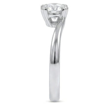Afbeelding in Gallery-weergave laden, echte round diamant 1.50karaat ring profielweergave
