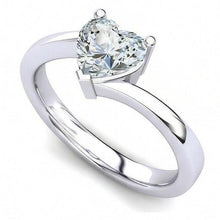 Afbeelding in Gallery-weergave laden, echte heart diamant 1.75karaat ring bovenaanzicht
