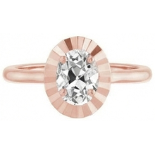 Afbeelding in Gallery-weergave laden, Solitaire Trouwring Ovaal Oude Mijnwerker Natuurlijk uit de aarde gewonnen Diamant 3.25 Karaat Dames Sieraden
