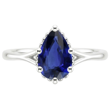 Afbeelding in Gallery-weergave laden, echte pear diamant 2.50karaat ring profielweergave
