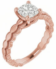 Afbeelding in Gallery-weergave laden, Solitaire Verlovingsring Oud Geslepen Kussen uit de aarde gewonnen Diamant 2.50 Karaat
