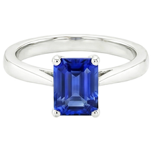 Afbeelding in Gallery-weergave laden, echte saffier 2karaat ring op wit

