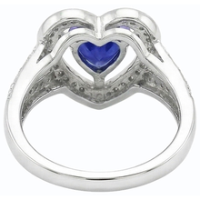 Afbeelding in Gallery-weergave laden, echte heart diamant 1.50karaat ring zijaanzicht
