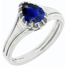 Afbeelding in Gallery-weergave laden, echte pear diamant 2karaat ring close-up detail
