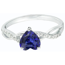 Afbeelding in Gallery-weergave laden, echte round diamant 2karaat ring bovenaanzicht

