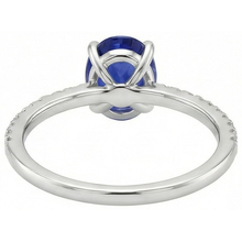 Afbeelding in Gallery-weergave laden, echte round diamant 3.75karaat ring zijaanzicht
