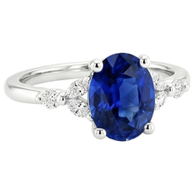 Afbeelding in Gallery-weergave laden, echte round diamant 3.75karaat ring profielweergave

