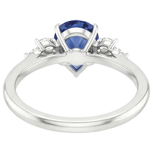 Afbeelding in Gallery-weergave laden, echte pear diamant 5karaat ring zijaanzicht
