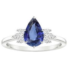 Afbeelding in Gallery-weergave laden, echte pear diamant 5karaat ring profielweergave
