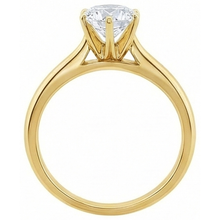 Afbeelding in Gallery-weergave laden, echte round diamant 1.51karaat ring bovenaanzicht
