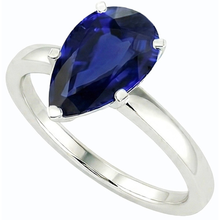 Afbeelding in Gallery-weergave laden, echte pear diamant 3karaat ring close-up detail
