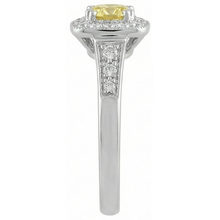 Afbeelding in Gallery-weergave laden, Solitaire met accent 3,5 ct gele saffier en Natuurlijke echte diamanten ( niet in een laboratorium gekweekt ) ring
