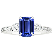 Afbeelding in Gallery-weergave laden, echte round diamant 5karaat ring profielweergave
