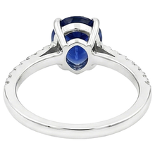 Afbeelding in Gallery-weergave laden, echte round diamant 2.50karaat ring zijaanzicht
