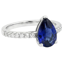 Afbeelding in Gallery-weergave laden, echte round diamant 2.50karaat ring profielweergave
