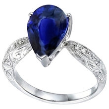 Afbeelding in Gallery-weergave laden, echte round diamant 3.50karaat ring zijaanzicht
