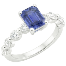Afbeelding in Gallery-weergave laden, echte round diamant 4.25karaat ring zijaanzicht

