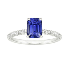 Afbeelding in Gallery-weergave laden, echte round diamant 4karaat ring close-up detail
