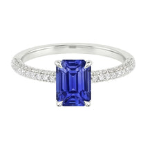 Afbeelding in Gallery-weergave laden, echte round diamant 4karaat ring profielweergave
