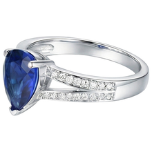 Afbeelding in Gallery-weergave laden, echte round diamant 3.25karaat ring close-up detail
