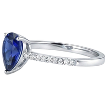 Afbeelding in Gallery-weergave laden, echte round diamant 2.50karaat ring bovenaanzicht
