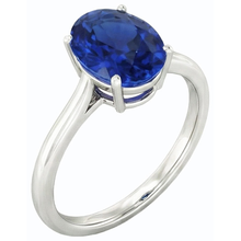 Afbeelding in Gallery-weergave laden, echte oval diamant 2karaat ring zijaanzicht
