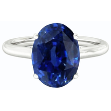 Afbeelding in Gallery-weergave laden, echte oval diamant 2karaat ring profielweergave
