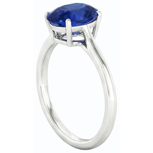 Afbeelding in Gallery-weergave laden, echte oval diamant 2karaat ring op wit
