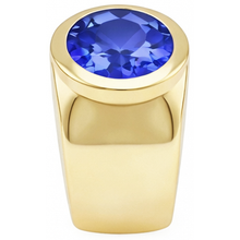Afbeelding in Gallery-weergave laden, Solitaire ovale tanzaniet 2 karaat ring edelsteen sieraden

