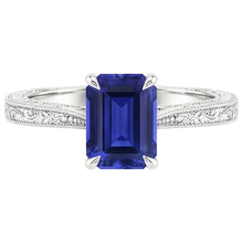 Afbeelding in Gallery-weergave laden, echte diamant 2.50karaat ring profielweergave
